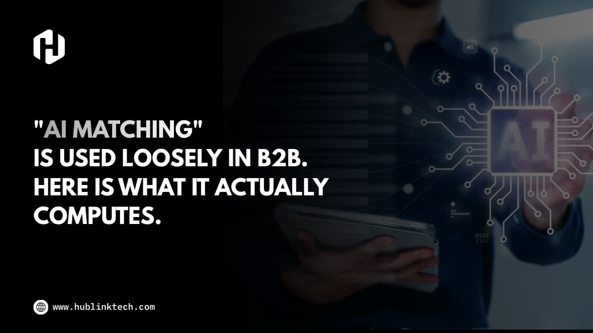 How AI Matching Actually Works in B2B Trade